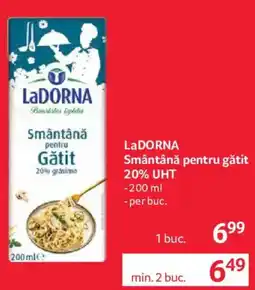 Selgros LaDorna smântână pentru gătit Ofertă
