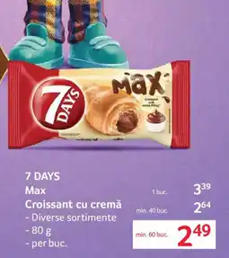Selgros 7 Days Max Croissant cu cremă Ofertă