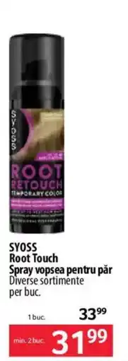 Selgros Syoss root touch spray vopsea pentru par Ofertă