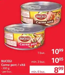 Selgros Bucegi carne porc / vită Ofertă