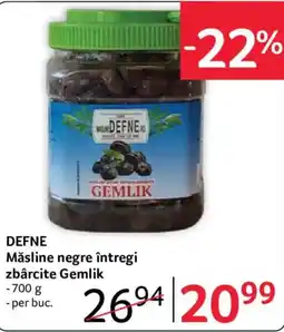 Selgros Defne măsline negre întregi zbârcite gemlik Ofertă