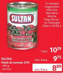 Selgros Sultan pastă de tomate 24% Ofertă