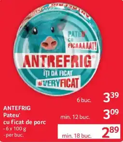 Selgros Antrefrig Pateu' cu ficat de porc Ofertă