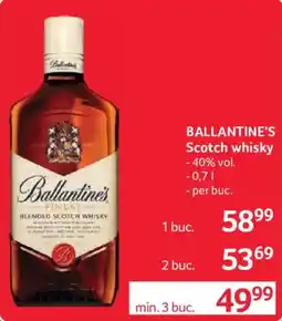 Selgros Ballantine's scotch whisky Ofertă