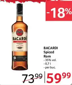 Selgros Bacardi spiced rom Ofertă