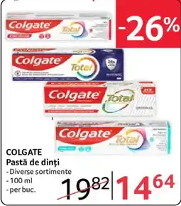 Selgros Colgate pastă de dinți Ofertă