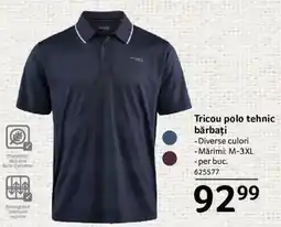 Selgros Sporta tricou polo tehnic bărbați Ofertă