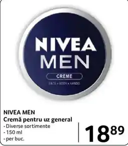 Selgros Nivea men cremă pentru uz general Ofertă