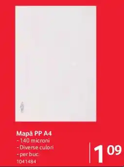 Selgros Mapă PP A4 Ofertă