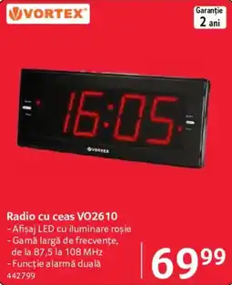 Selgros Vortex radio cu ceas vo2610 Ofertă