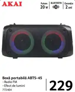 Selgros Akai boxă portabilă ABTS-45 Ofertă