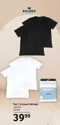 Selgros Bolero set 2 tricouri bărbați Ofertă