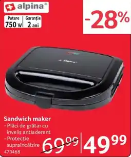 Selgros Alpina sandwich maker Ofertă