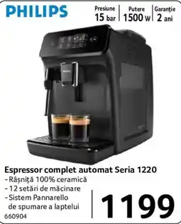 Selgros Philips Espressor complet automat Seria 1220 Ofertă