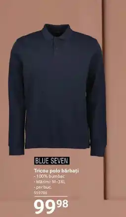 Selgros Blue Seven tricou polo bărbați Ofertă