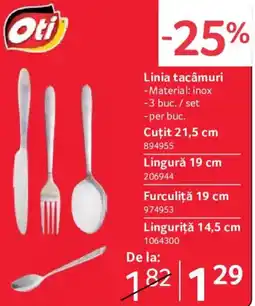 Selgros Oti linia tacamuri Ofertă