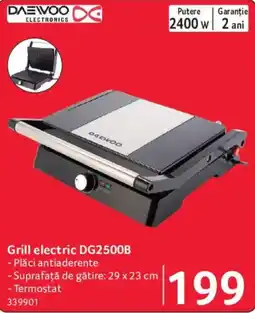 Selgros Daewoo grill electric dg2500b Ofertă
