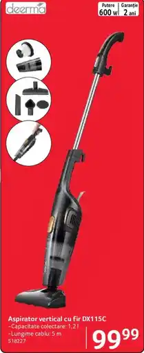 Selgros Deerma aspirator vertical cu fir DX115C Ofertă