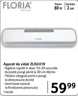 Selgros Floria aparat de vidat zln2419 Ofertă