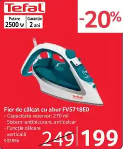 Selgros Tefal fier de călcat cu abur fv5718e0 Ofertă