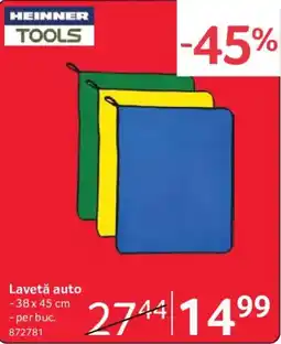 Selgros Heinner tools lavetă auto Ofertă