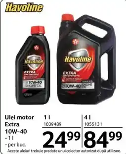 Selgros Havoline Ulei motor Extra Ofertă