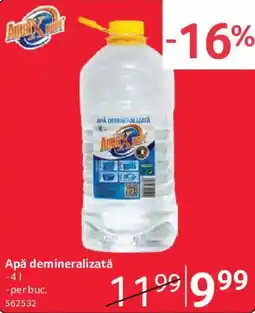 Selgros AquaXpert Apă demineralizată Ofertă
