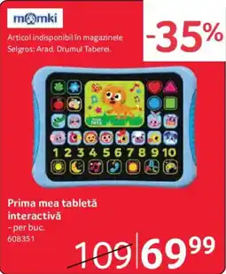 Selgros momki prima mea tabletă interactivă Ofertă