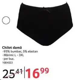 Selgros Chilot damă Ofertă