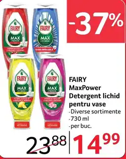 Selgros Fairy maxpower detergent lichid pentru vase Ofertă