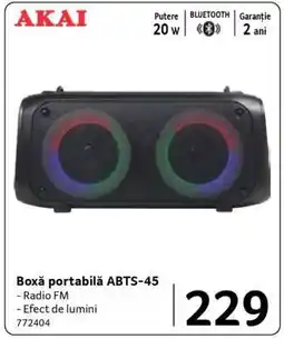 Selgros Boxă portabilă ABTS-45 Ofertă