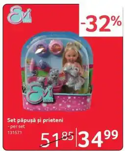 Selgros Set păpușă și prieteni Ofertă