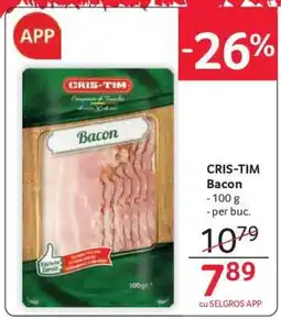 Selgros CRIS-TIM Bacon Ofertă