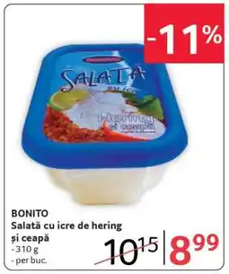 Selgros BONITO Salată cu icre de hering și ceapă Ofertă