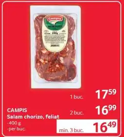 Selgros CAMPIS Salam Chorizo feliat Ofertă