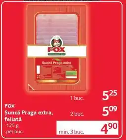 Selgros FOX Şuncă Praga extra, feliată Ofertă