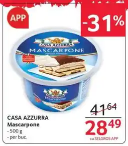Selgros CASA AZZURRA Mascarpone Ofertă