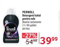 Selgros PERWOLL Detergent lichid pentru rufe Ofertă