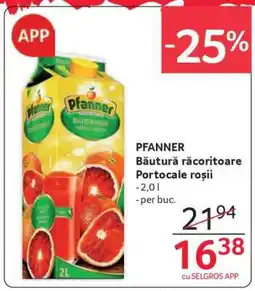 Selgros PFANNER Băutură răcoritoare Portocale roșii Ofertă