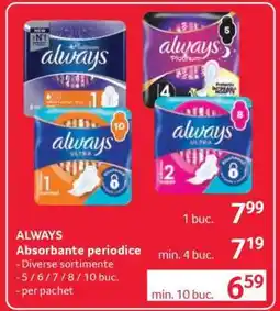 Selgros ALWAYS ABSORBANTE PERIODICE Ofertă