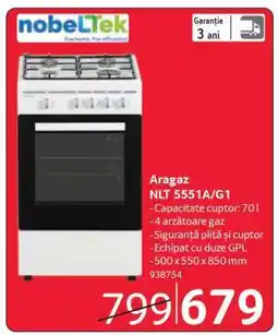 Selgros Aragaz NLT 5551A/G1 Ofertă