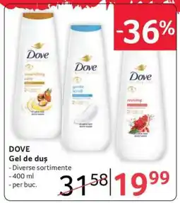 Selgros DOVE Gel de duș Ofertă