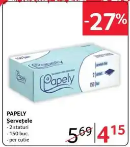 Selgros PAPELY Șervețele Ofertă