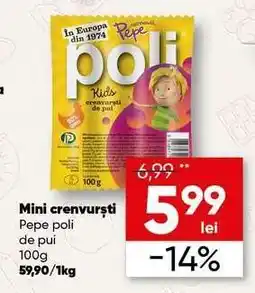PROFI Mini crenvurști Pepe poli de pui Ofertă