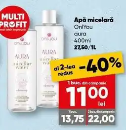 PROFI Apă micelară OnlYou aura 400ml Ofertă