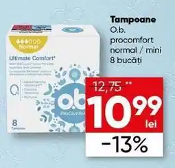 PROFI Tampoane O.b. procomfort normal / mini 8 bucăți Ofertă