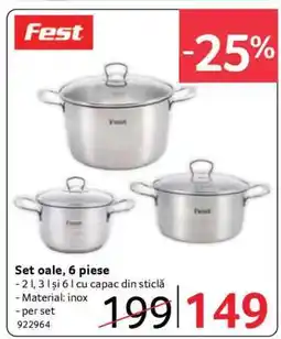Selgros Set oale 6 piese Ofertă