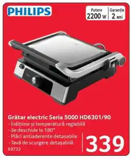 Selgros Grătar electric Seria 5000 HD6301/90 Ofertă