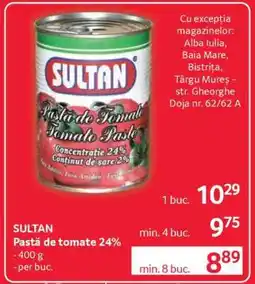 Selgros Sultan Pastă de Tomate 24% Ofertă
