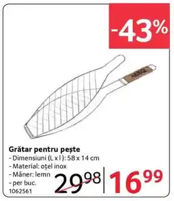 Selgros Grătar pentru pește Ofertă